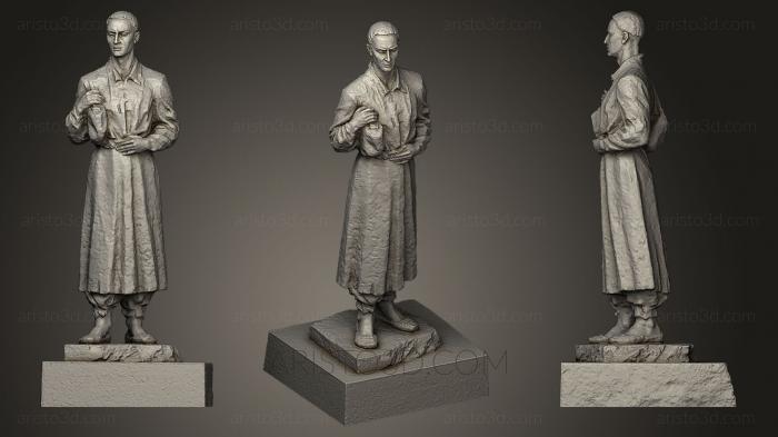 Statues of famous people (STKC_0180) 3D model for CNC machine